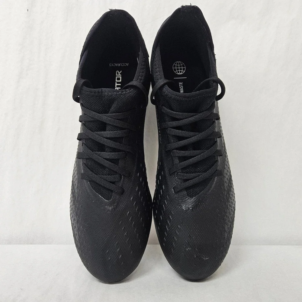 Adidas Predator Accuracy.3 Firm Ground Soccer Cleats GW4593 Black Mens Size 11